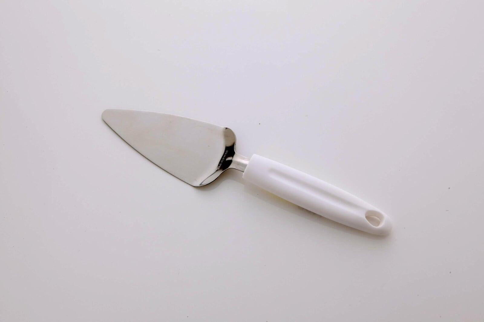 ヘラ - 金属ヘラ（フライ返し/製菓） ケーキサーバー 刃渡り12cm 取っ手白