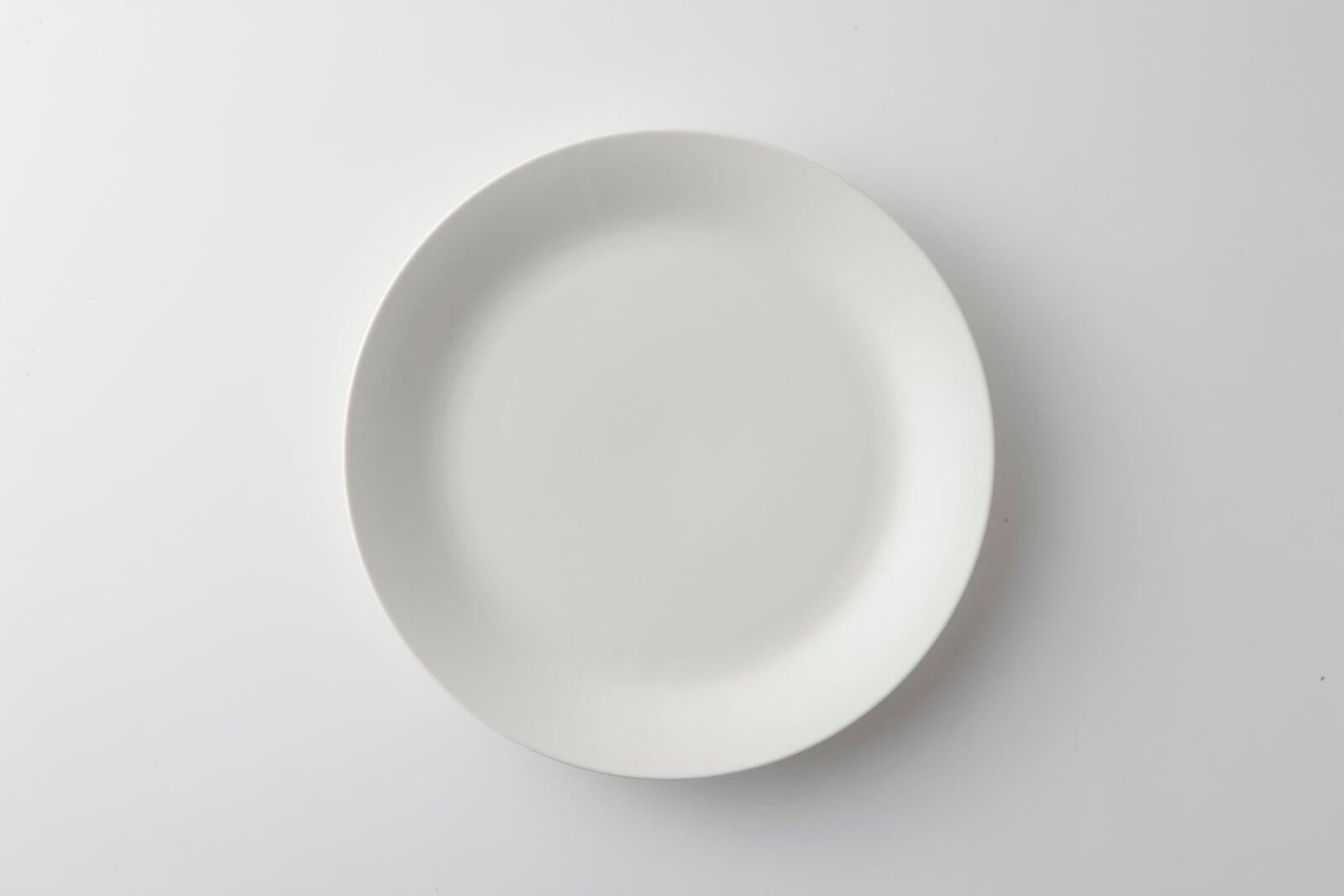 食器 - 洋食器 白 平皿（厚め・折りめ有） 直径24cm