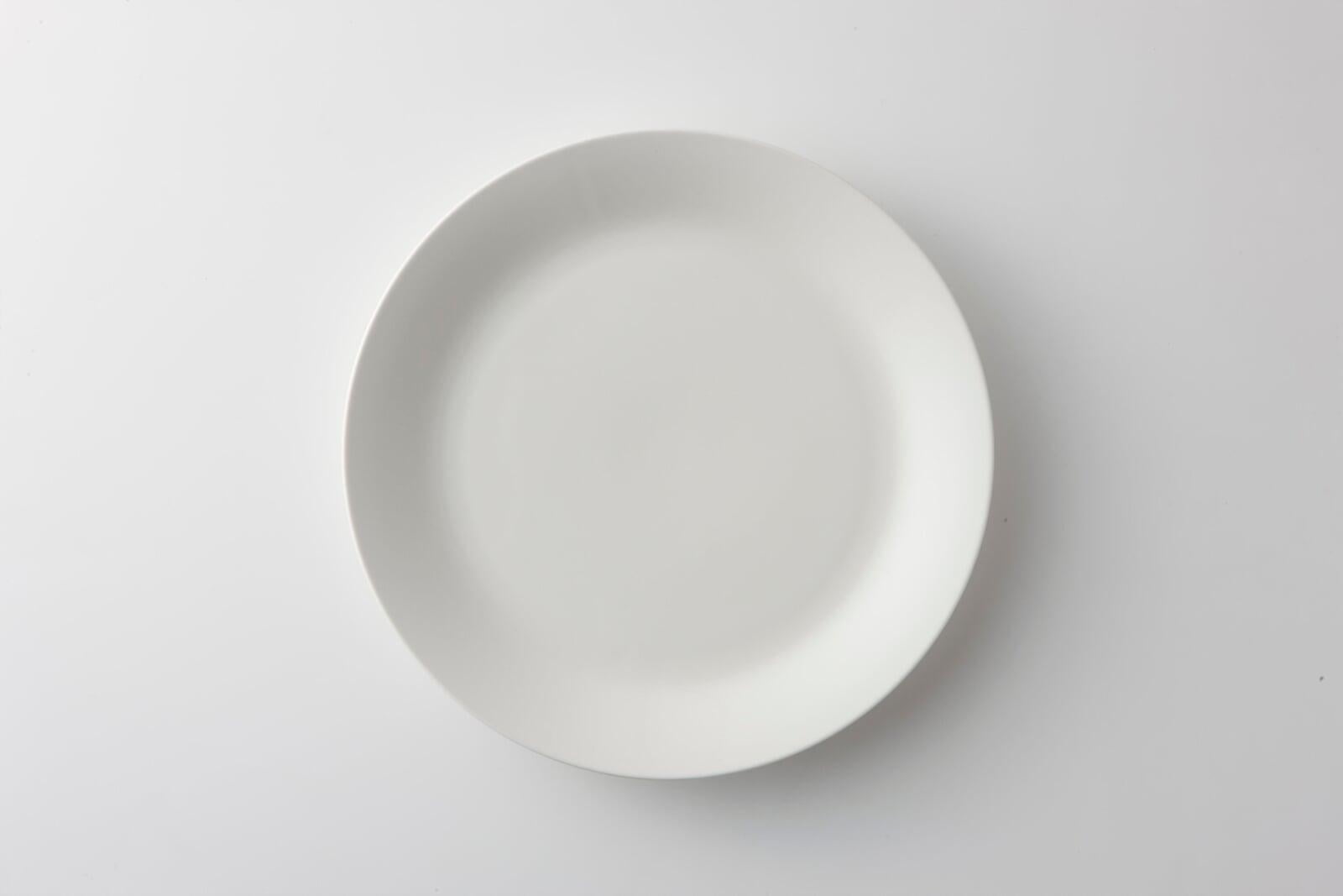食器 - 洋食器 白 平皿(厚め・折りめ有) 直径24cm