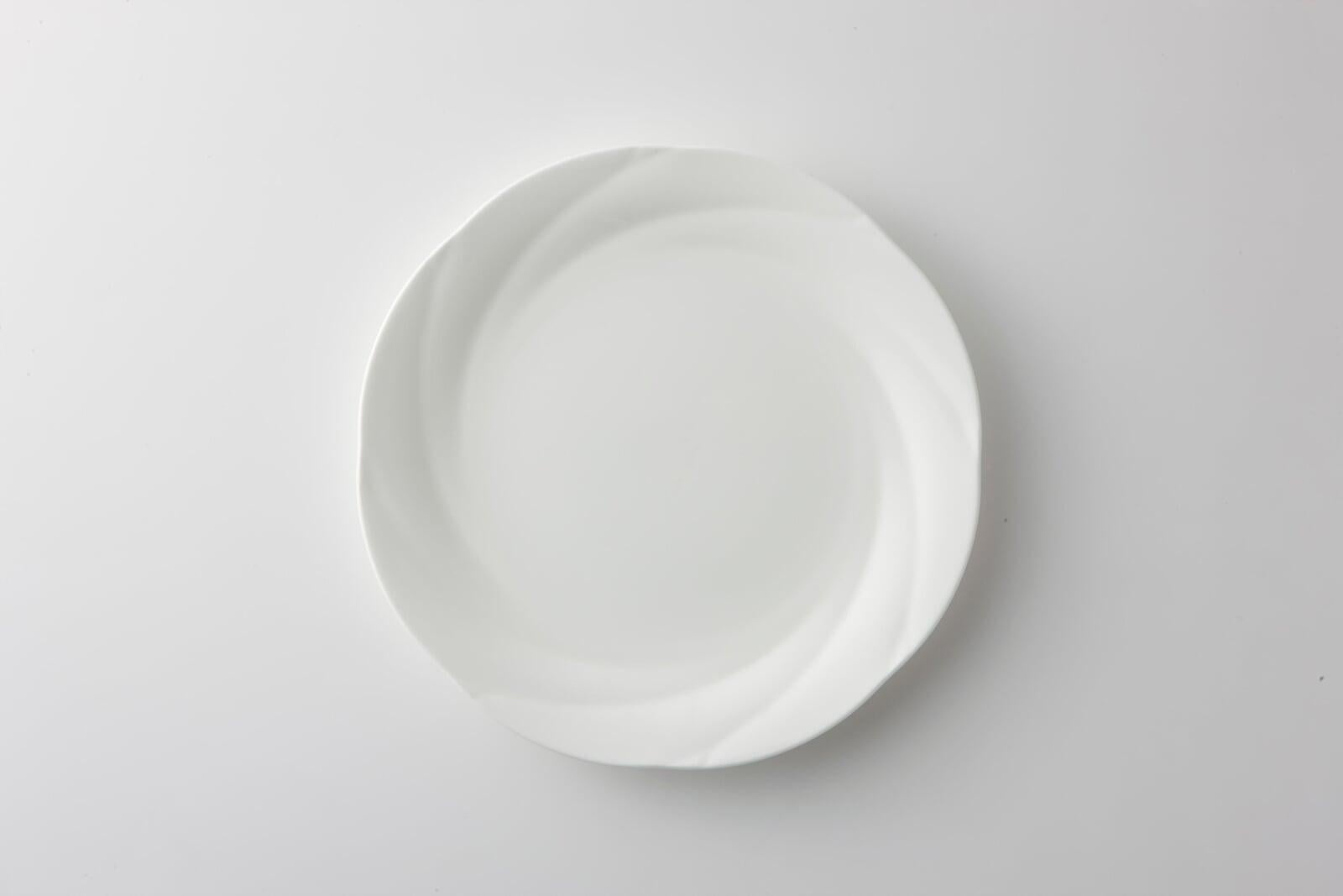 食器 - 洋食器 白 平皿（花型） 直径23cm