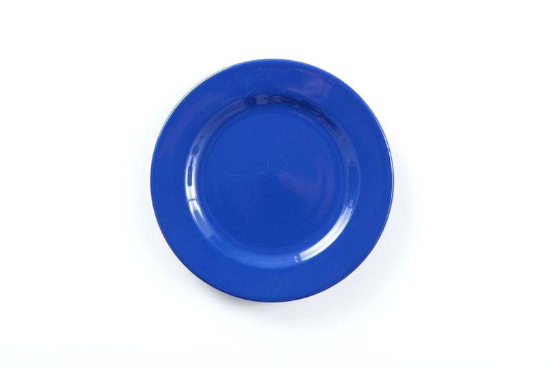 食器 - 洋食器 ブルー青色フチ丸・丸形 直径28cm