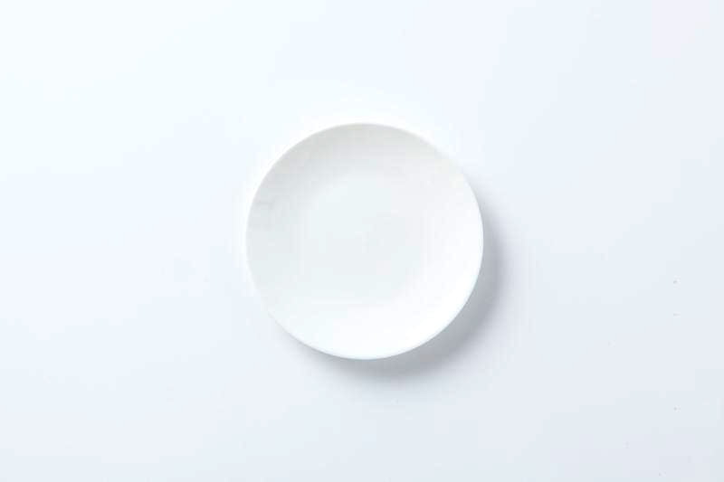 食器 - 洋食器 平皿 丸形 白地 直径15cm