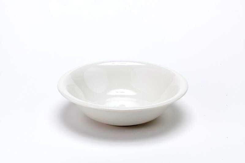 食器 - 洋食器 スープ皿 ボール型 白地 薄め 直径20cm 高さ5cm