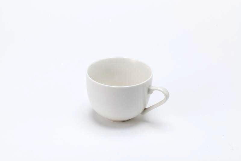 食器 - 洋食器 白地 コーヒーカップ 薄め 直径8.5cm 高さ6.5cm
