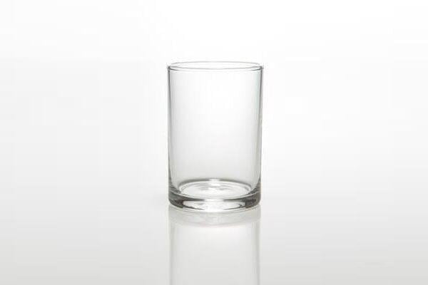 グラス - 変形なし シンプル 円柱 直径6cm 高さ9cm
