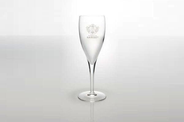 グラス - ワイングラス シャンパングラス サンド加工 GARDET 直径5.5cm 高さ18.5cm 旧：0373