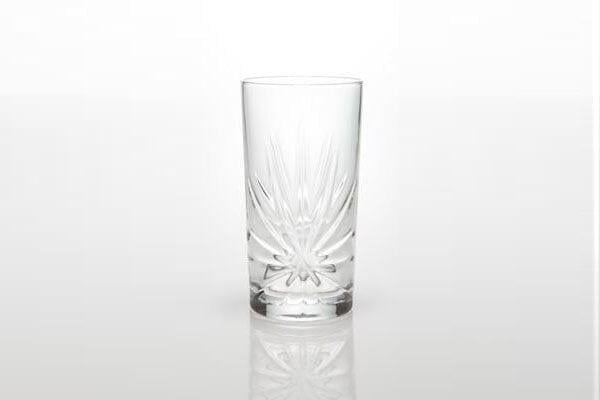 グラス - タンブラー 花切込み加工 直径6cm 高さ12cm 旧：0267